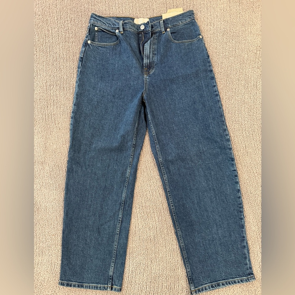 Everlane Way High Jean in Vintage Indigo - Picture 2 of 5